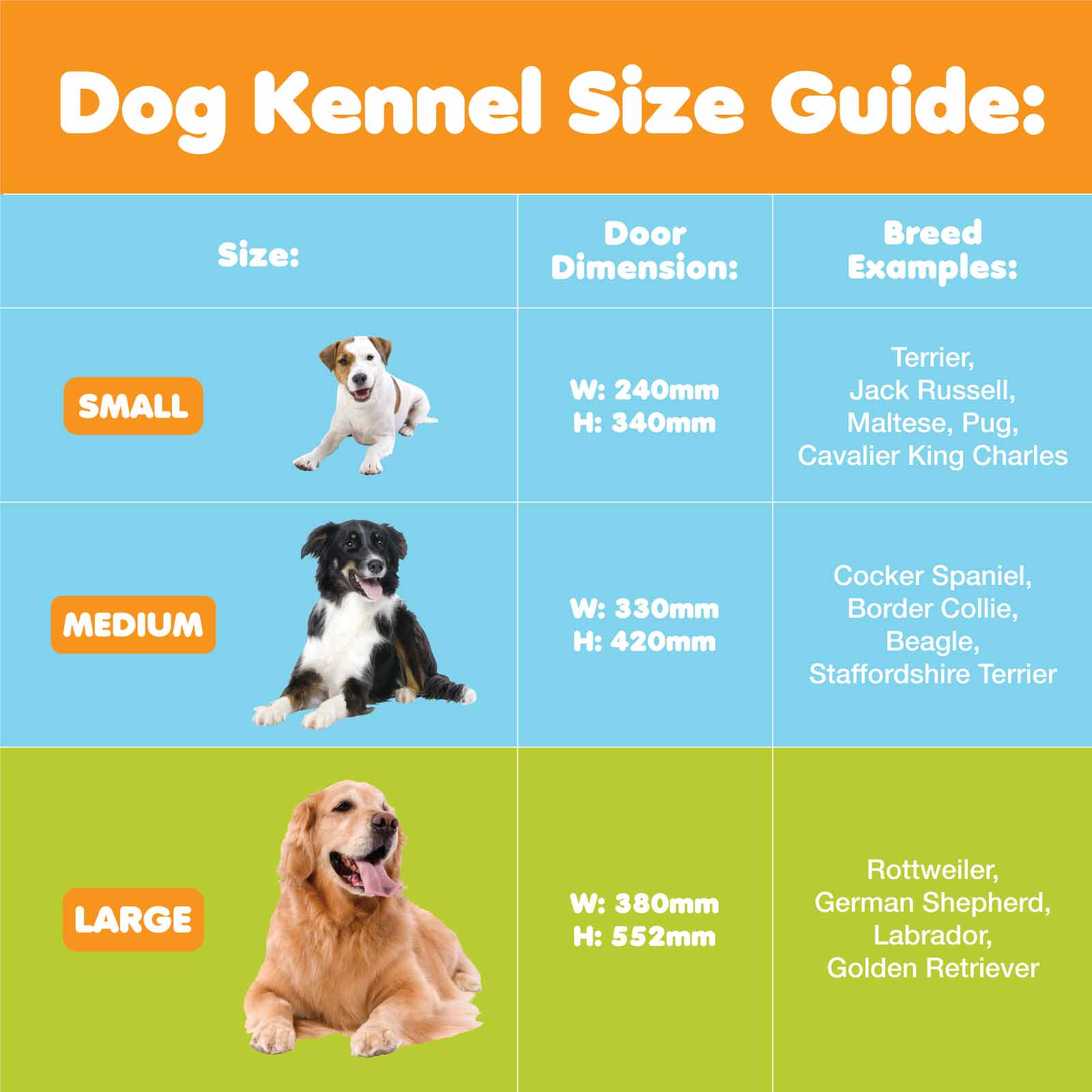 Dog Kennel SIze Guide Large
