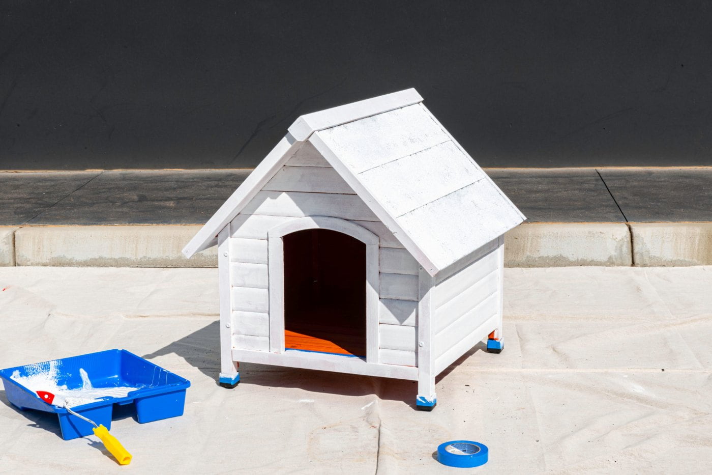 How To Paint A Dog Kennel Painting Progress 2