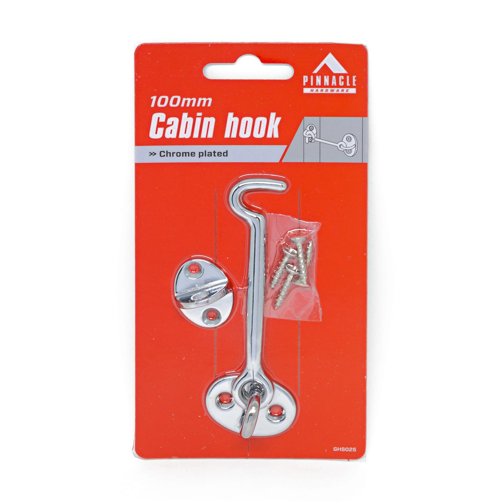 CABIN HOOK 100MM CHROME PLATED