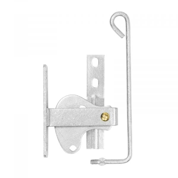 GATE LATCH DUAL OPENING D PATTERN GALVANISED