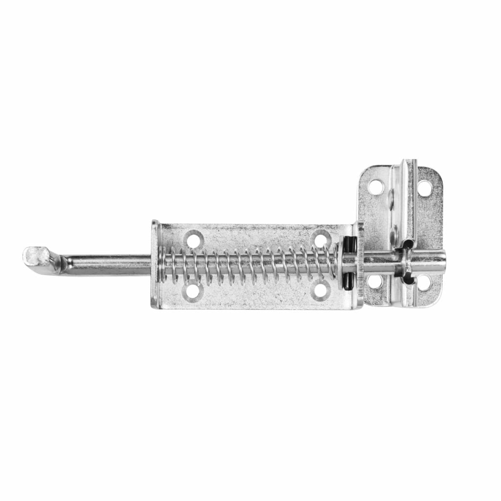 GATE LATCH SPRING LOADED ZINC PLATED