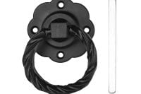 GATE RING PULL TWISTED BLACK