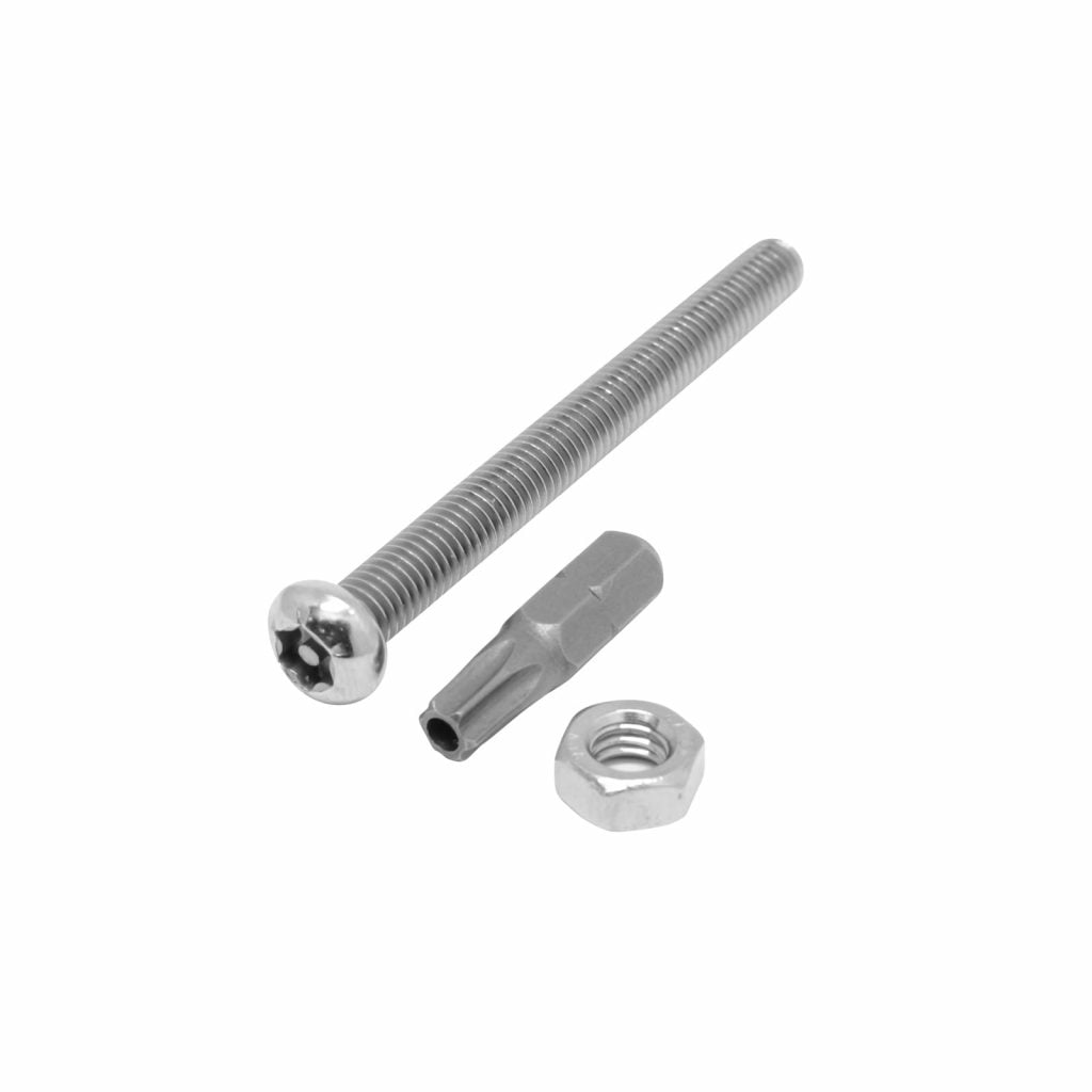 SECURITY BOLT M6 - 1 x 45 STAINLESS STEEL ROUND HEAD