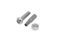 SECURITY BOLT M8 - 1.25 x 25 STAINLESS STEEL ROUND HEAD