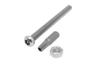 SECURITY BOLT M8 - 1.25 x 65 STAINLESS STEEL ROUND HEAD