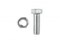 HEX BOLTS & NUTS M4 x 25MM STAINLESS STEEL 316