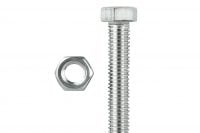 HEX BOLTS & NUTS M4 x 50MM STAINLESS STEEL 316