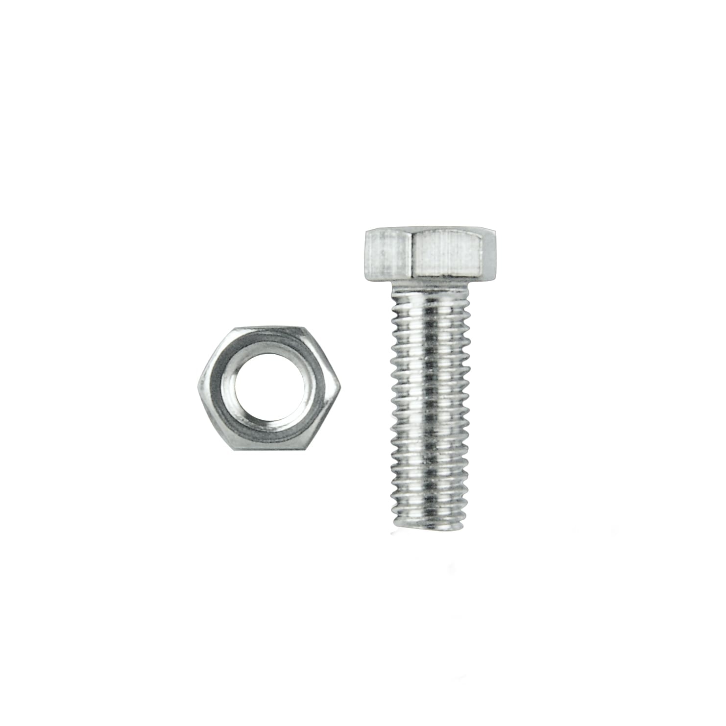 HEX BOLTS & NUTS M5 x 16MM STAINLESS STEEL 316