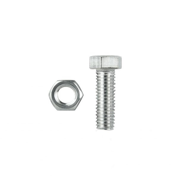 HEX BOLTS & NUTS M10 x 25MM STAINLESS STEEL 316