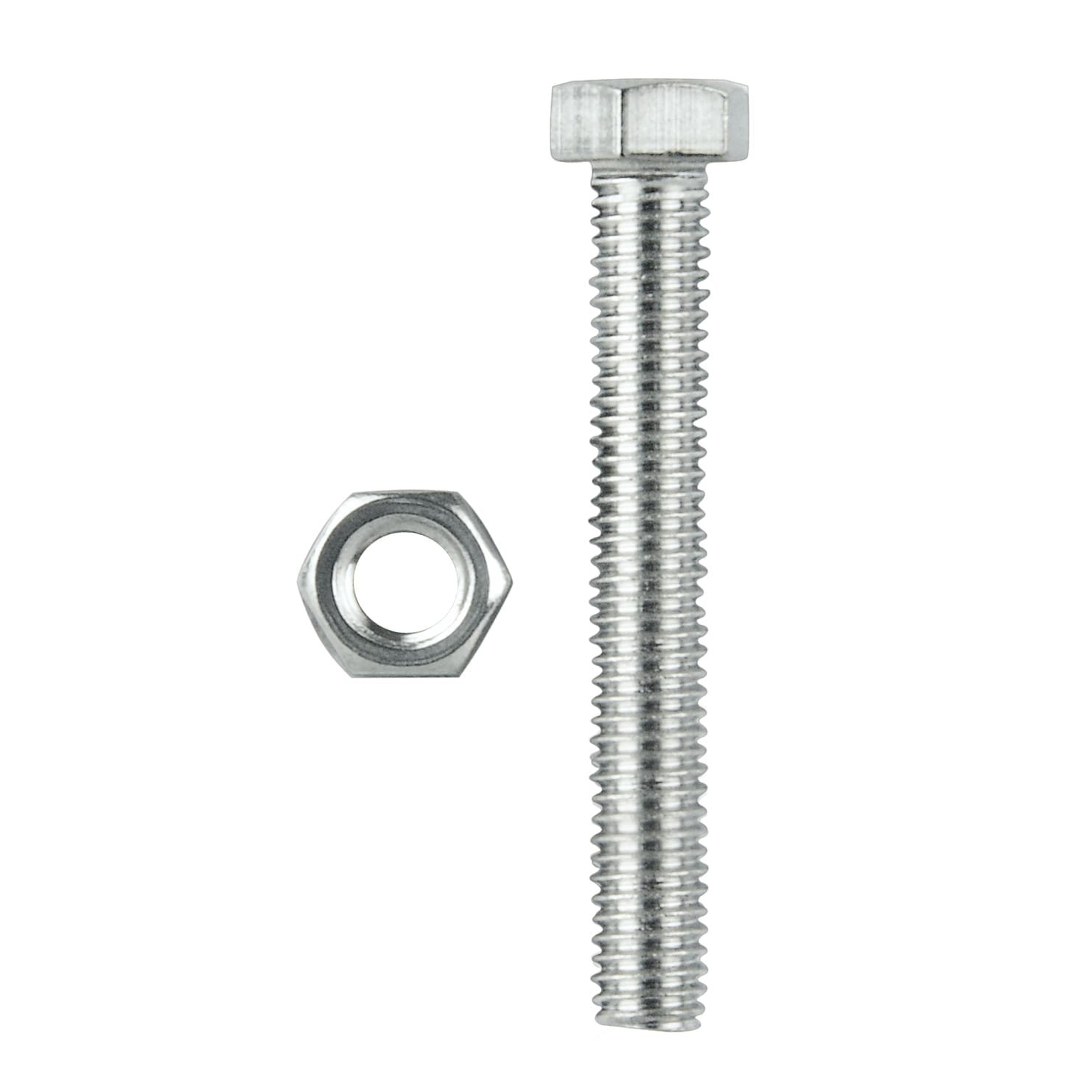 HEX BOLTS & NUTS M12 x 75MM STAINLESS STEEL 316